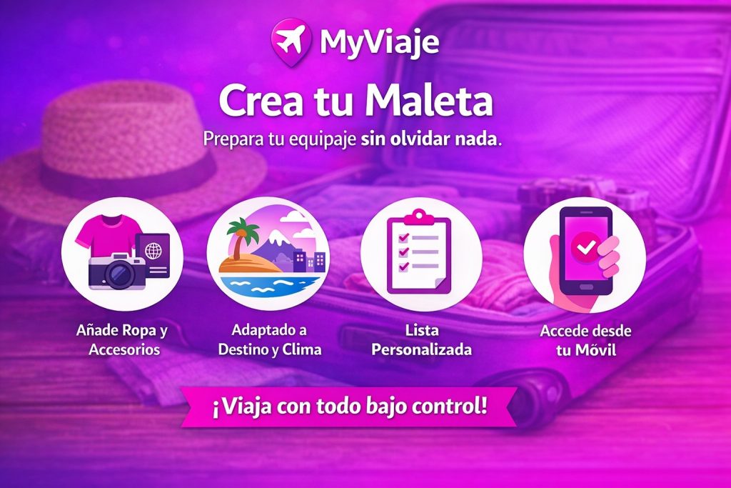 Aplicación para crear listas de equipaje personalizadas.